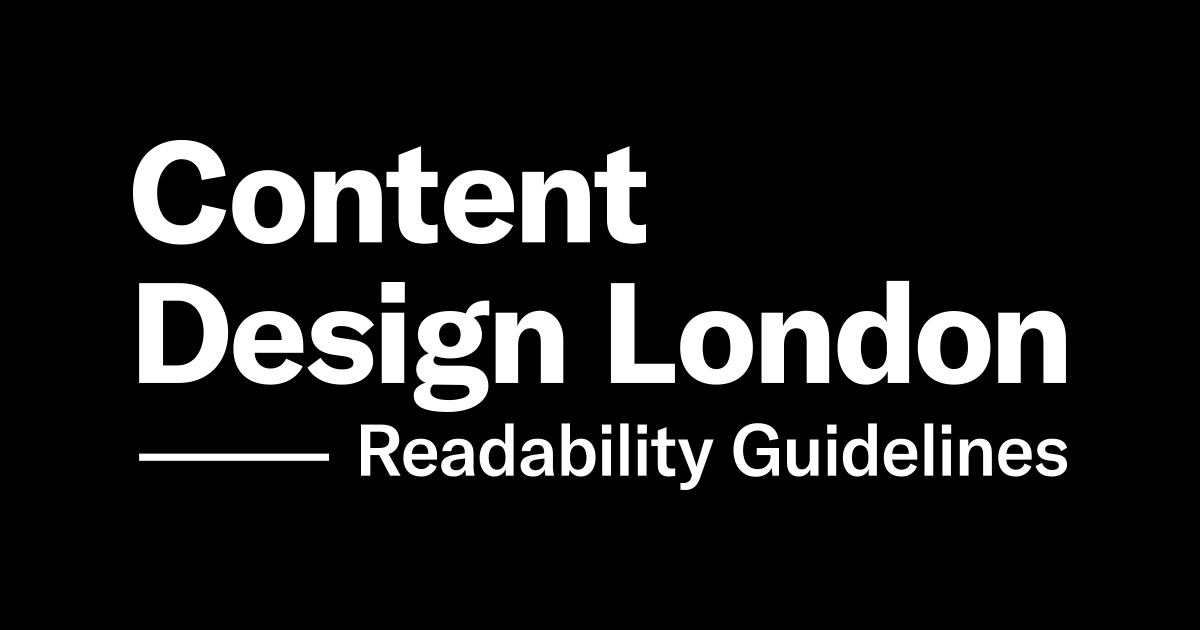 Readability Guidelines